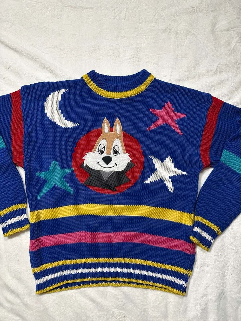 Vintage Extra Energy by De Rotchild Graphic Knit Sweater